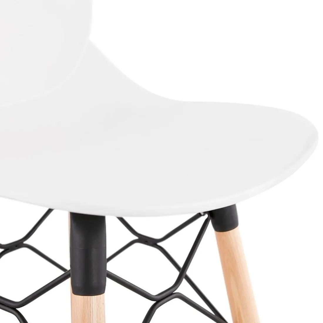 Tabouret snack mi-hauteur 'COSMIK MINI' blanc style scandinave