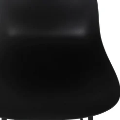 Tabouret snack mi-hauteur 'GRANO MINI' noir intérieur et extérieur