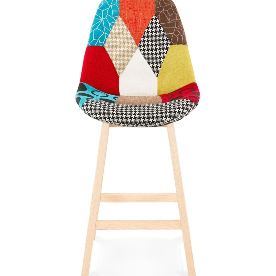 Tabouret snack mi-hauteur 'CUPIDON MINI' style patchwork