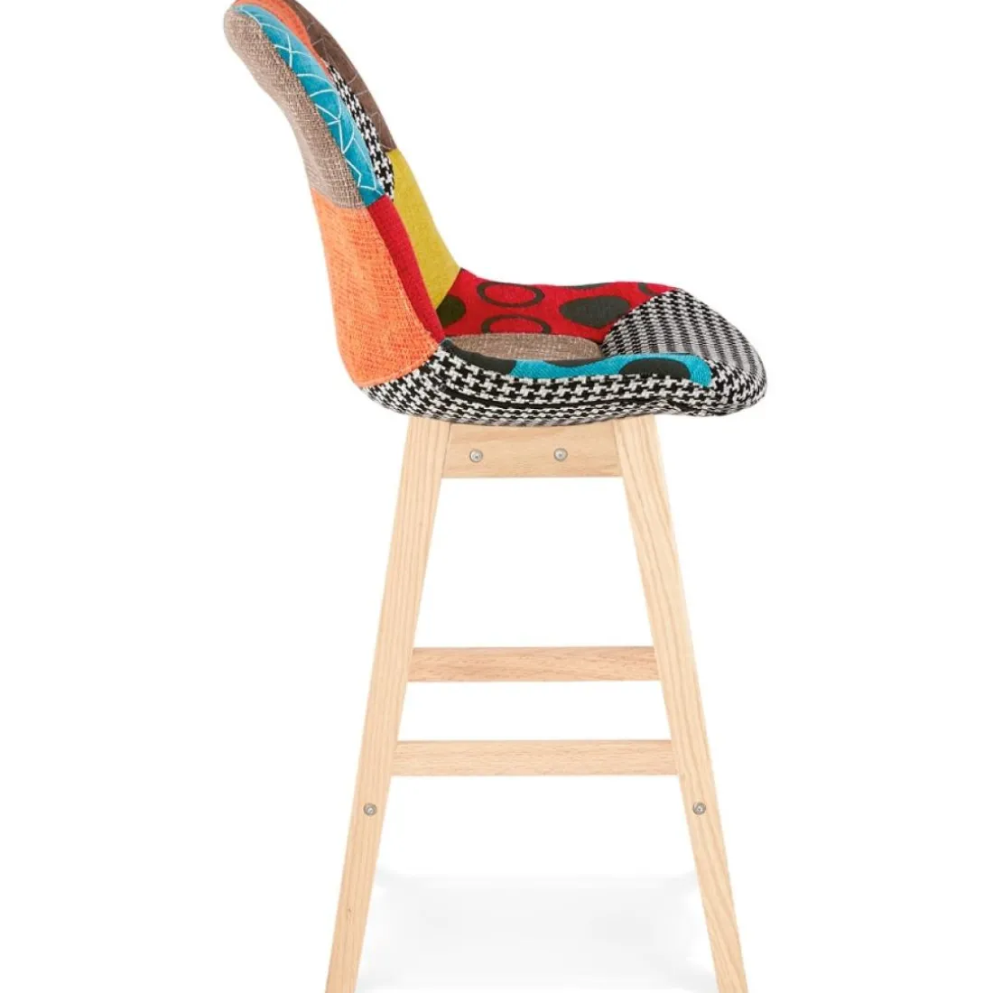 Tabouret snack mi-hauteur 'CUPIDON MINI' style patchwork