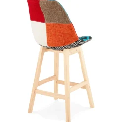 Tabouret snack mi-hauteur 'CUPIDON MINI' style patchwork
