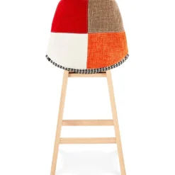 Tabouret snack mi-hauteur 'CUPIDON MINI' style patchwork