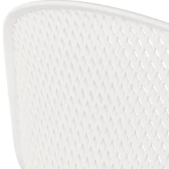 Tabouret snack mi-hauteur perforé 'LOKI MINI' blanc