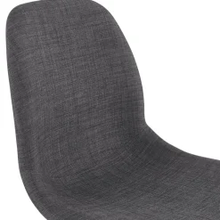 Tabouret snack mi-hauteur 'GALACTIK MINI' en tissu gris style scandinave