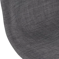Tabouret snack mi-hauteur 'GALACTIK MINI' en tissu gris style scandinave
