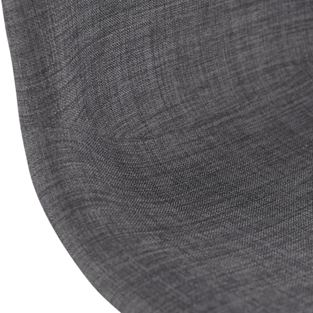 Tabouret snack mi-hauteur 'GALACTIK MINI' en tissu gris style scandinave