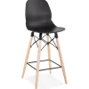 Tabouret snack mi-hauteur 'COSMIK MINI' noir style scandinave