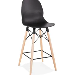Tabouret snack mi-hauteur 'COSMIK MINI' noir style scandinave