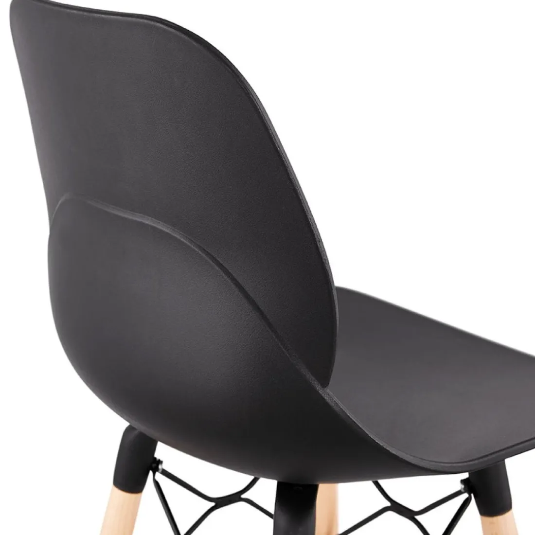 Tabouret snack mi-hauteur 'COSMIK MINI' noir style scandinave