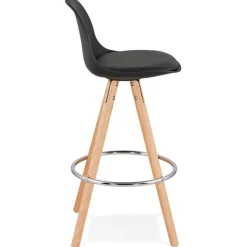 Tabouret snack mi-hauteur 'TATAMI MINI' noir