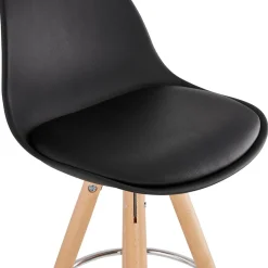 Tabouret snack mi-hauteur 'TATAMI MINI' noir