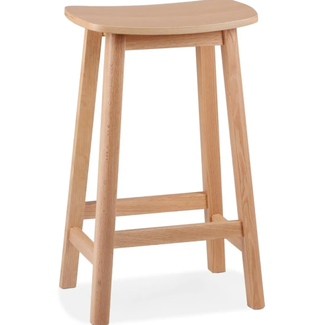Tabouret snack mi-hauteur 'DUMAS MINI' en bois finition naturelle
