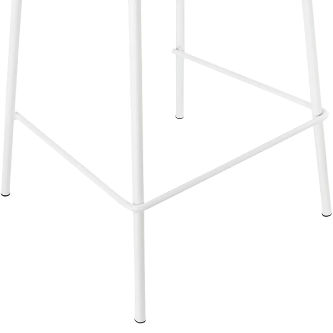 Tabouret snack mi-hauteur 'COOKIE MINI' blanc style industriel