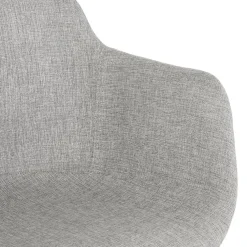 Tabouret snack mi-hauteur 'FORTI MINI' en tissu gris clair