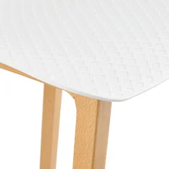 Tabouret snack mi-hauteur 'MAKI MINI' blanc style scandinave