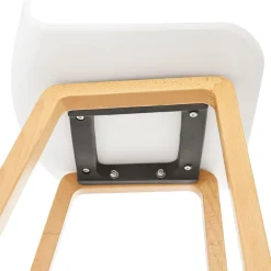 Tabouret snack mi-hauteur 'MAKI MINI' blanc style scandinave