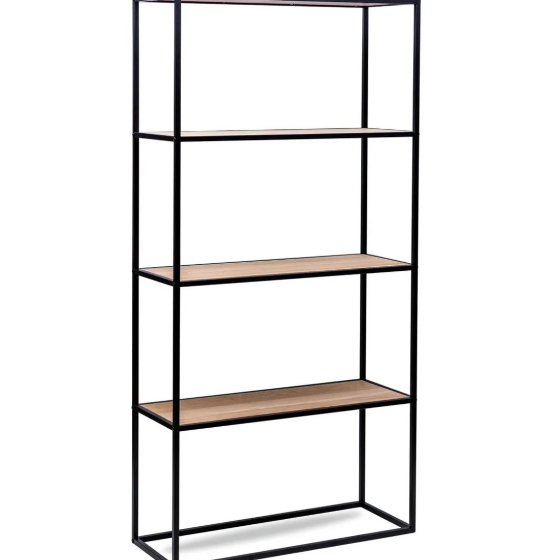 Étagère 4 niveaux en Métal et en Bois Style Industriel