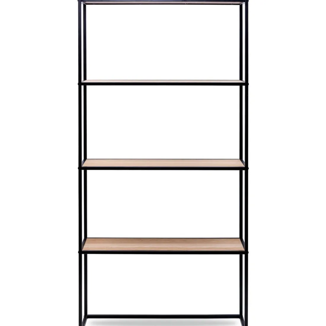 Étagère 4 niveaux en Métal et en Bois Style Industriel