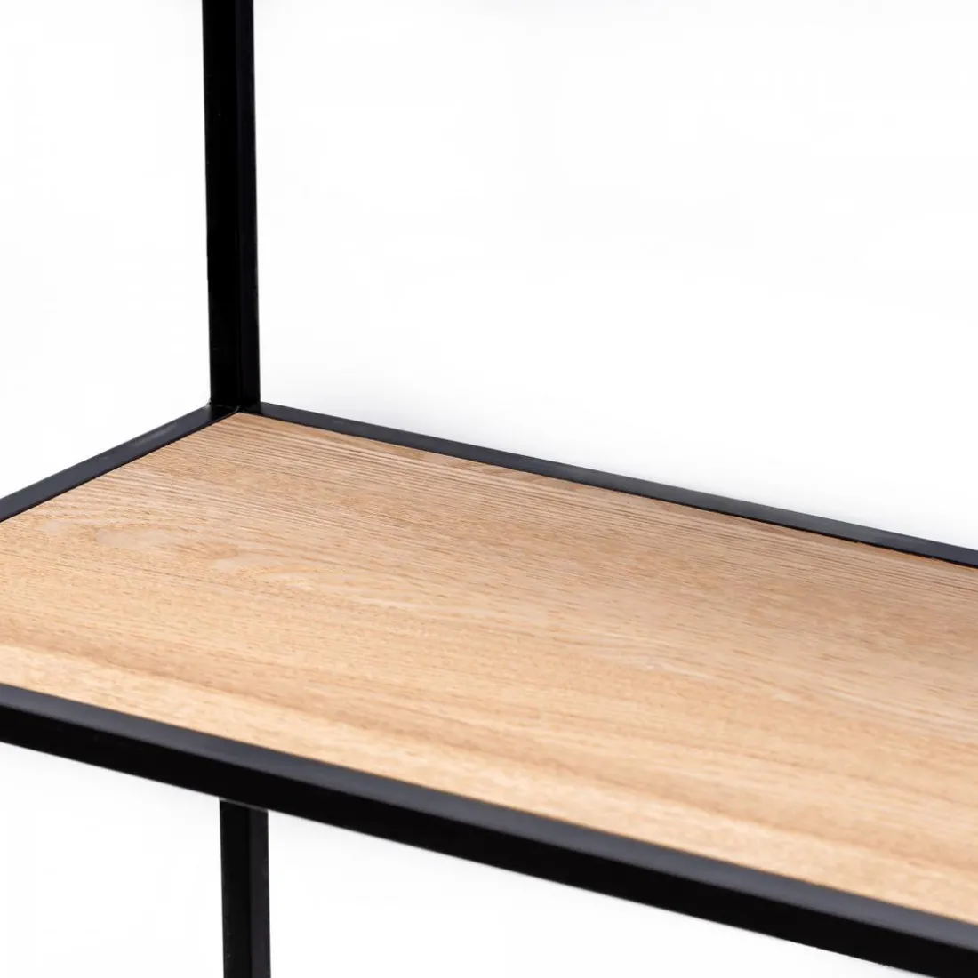 Étagère 4 niveaux en Métal et en Bois Style Industriel