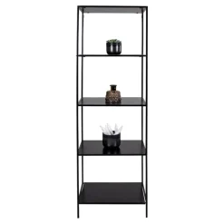 Étagère 4 étages 170 cm Noir PERKAR