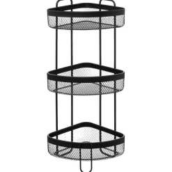 Étagère angle 3 niveaux Mayaj noir