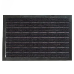 Tapis a rayures payas noir