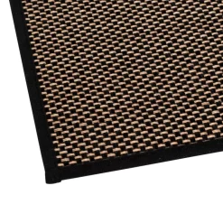 Tapis anti-dérapant tissu chiné Noir