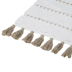 Tapis blanc taupe