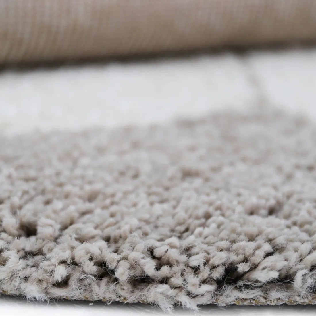 TAPIS BOHEMIAN ROND BEIGE DAISY