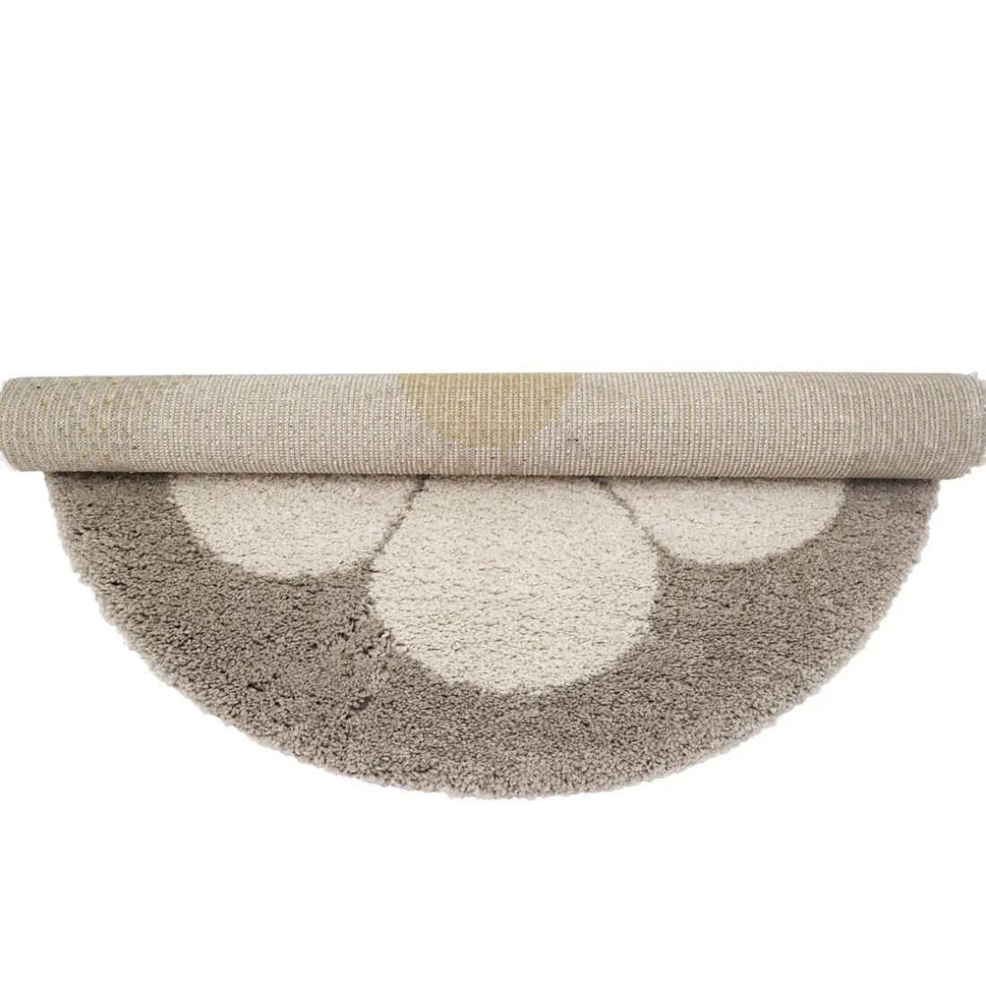 TAPIS BOHEMIAN ROND BEIGE DAISY
