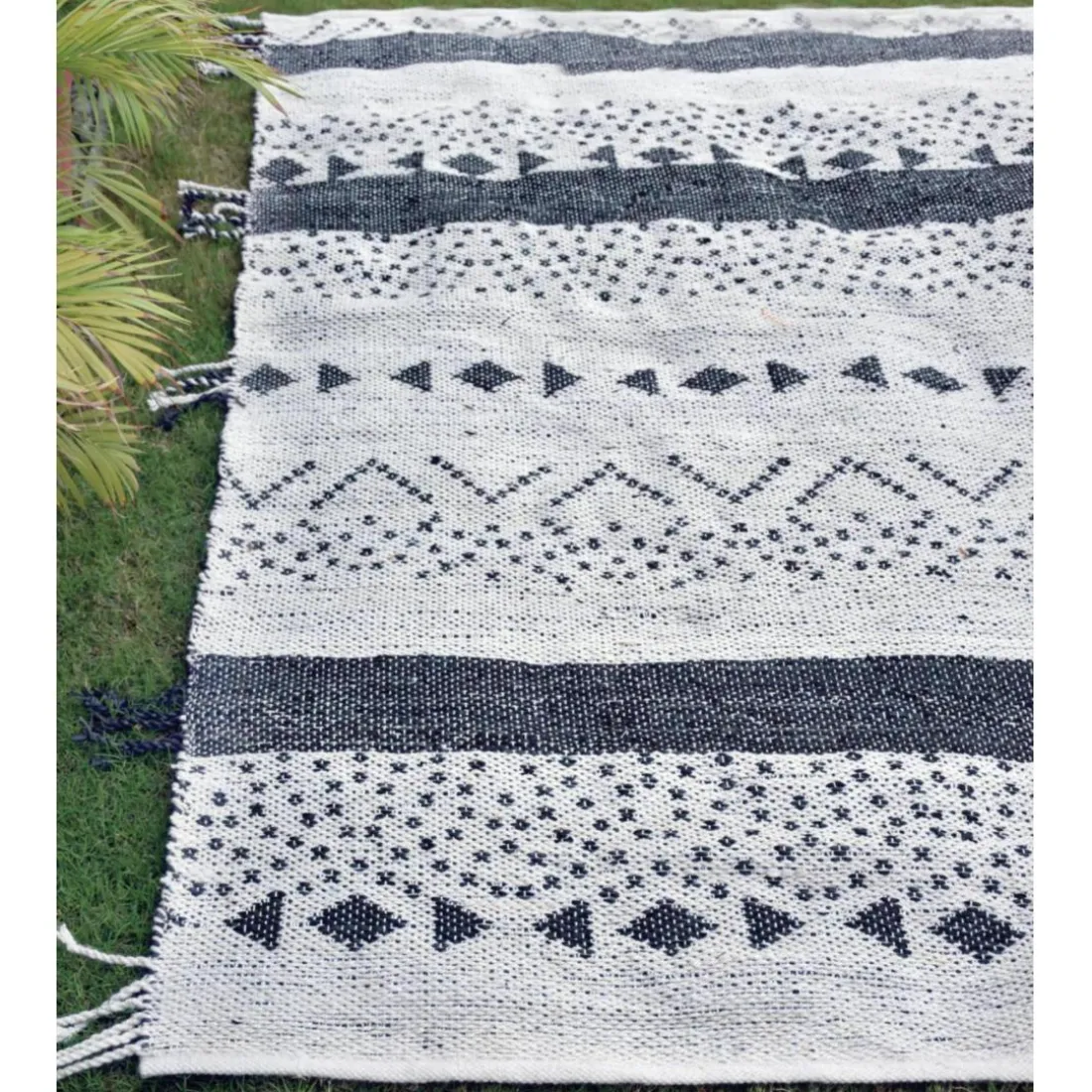 Tapis Callista Blanc/noir 120 x 180