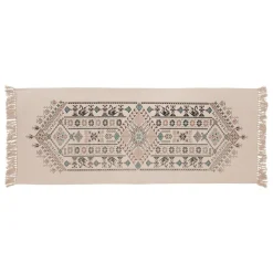 Tapis de Salon Antidérapant ETNI Beige