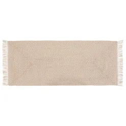 Tapis de Salon Jute en Coton FLOR Beige