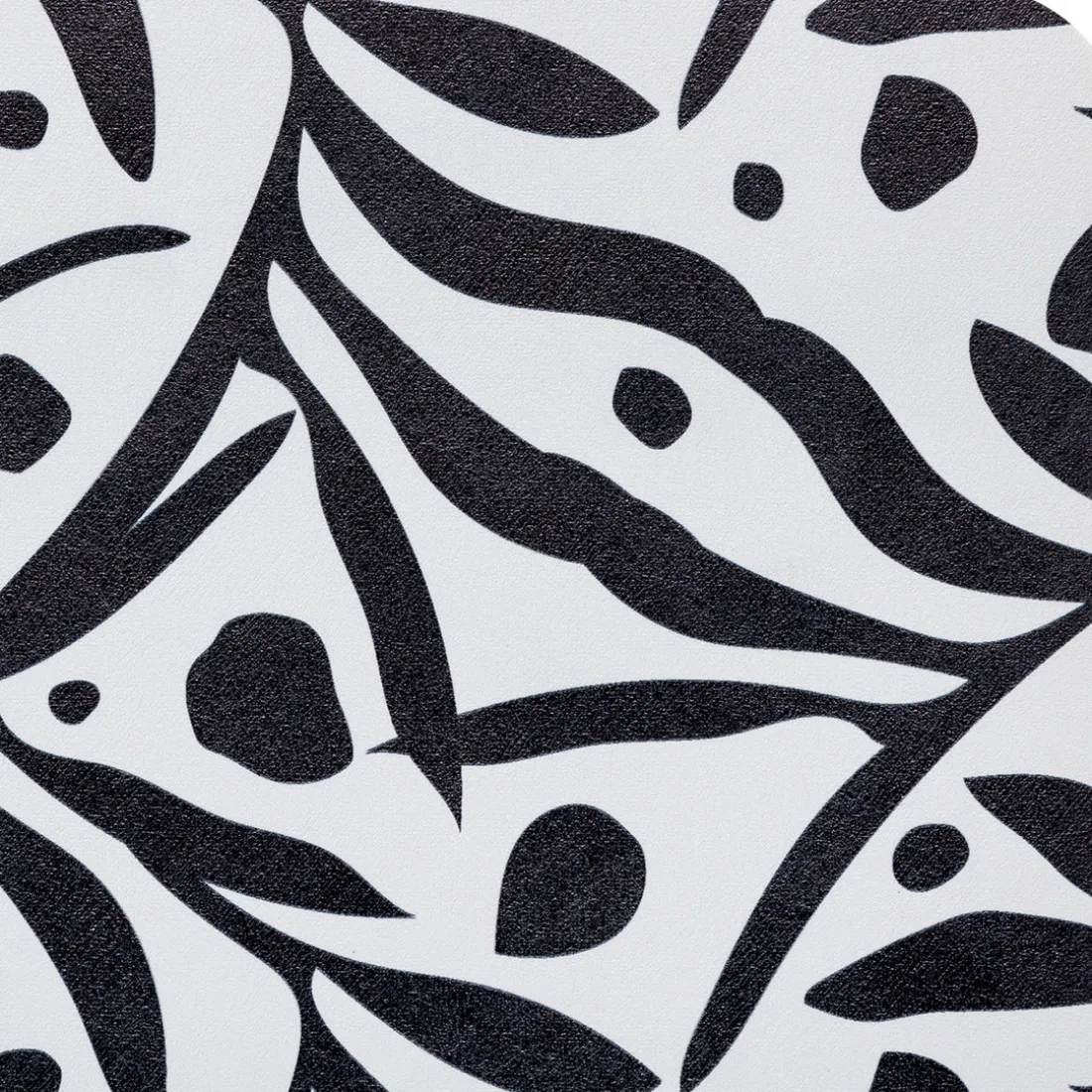 Tapis diatomite blanc et noir