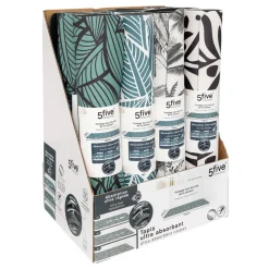 Tapis diatomite bleu a motif