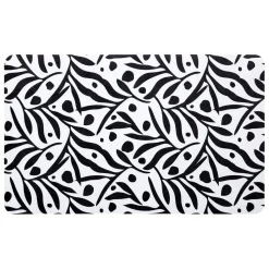 Tapis diatomite Noir et blanc