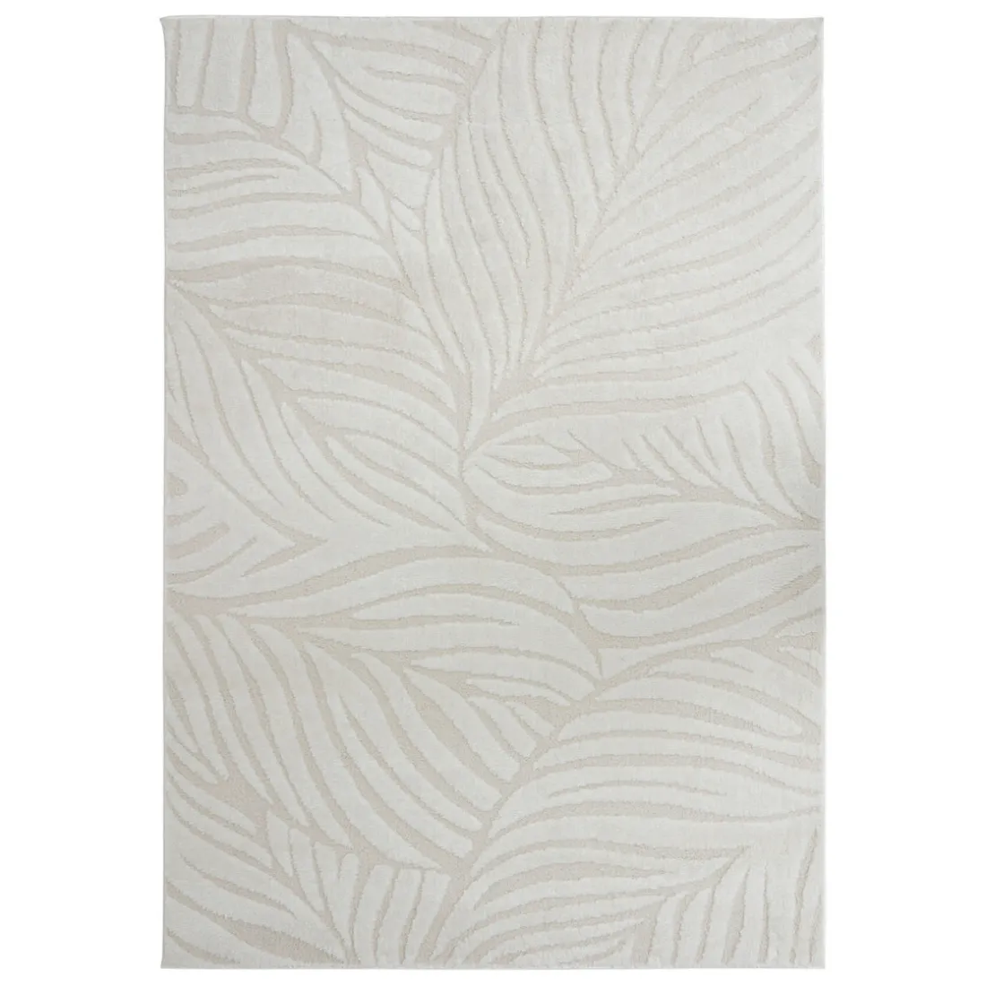 Tapis effet laine Anoai blanc
