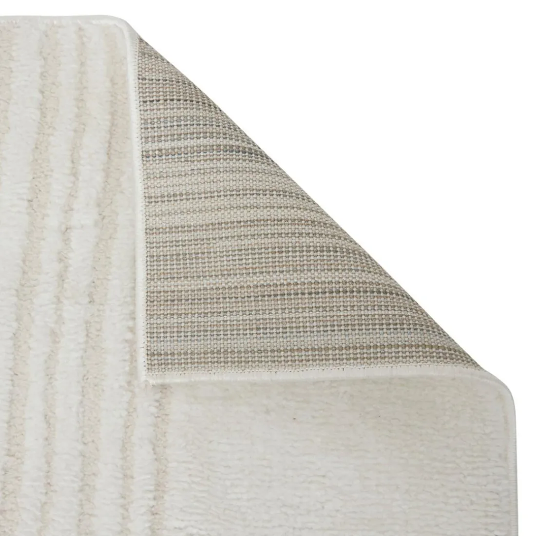 Tapis effet laine Anoai blanc