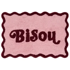 Tapis effet laine Cherry rose