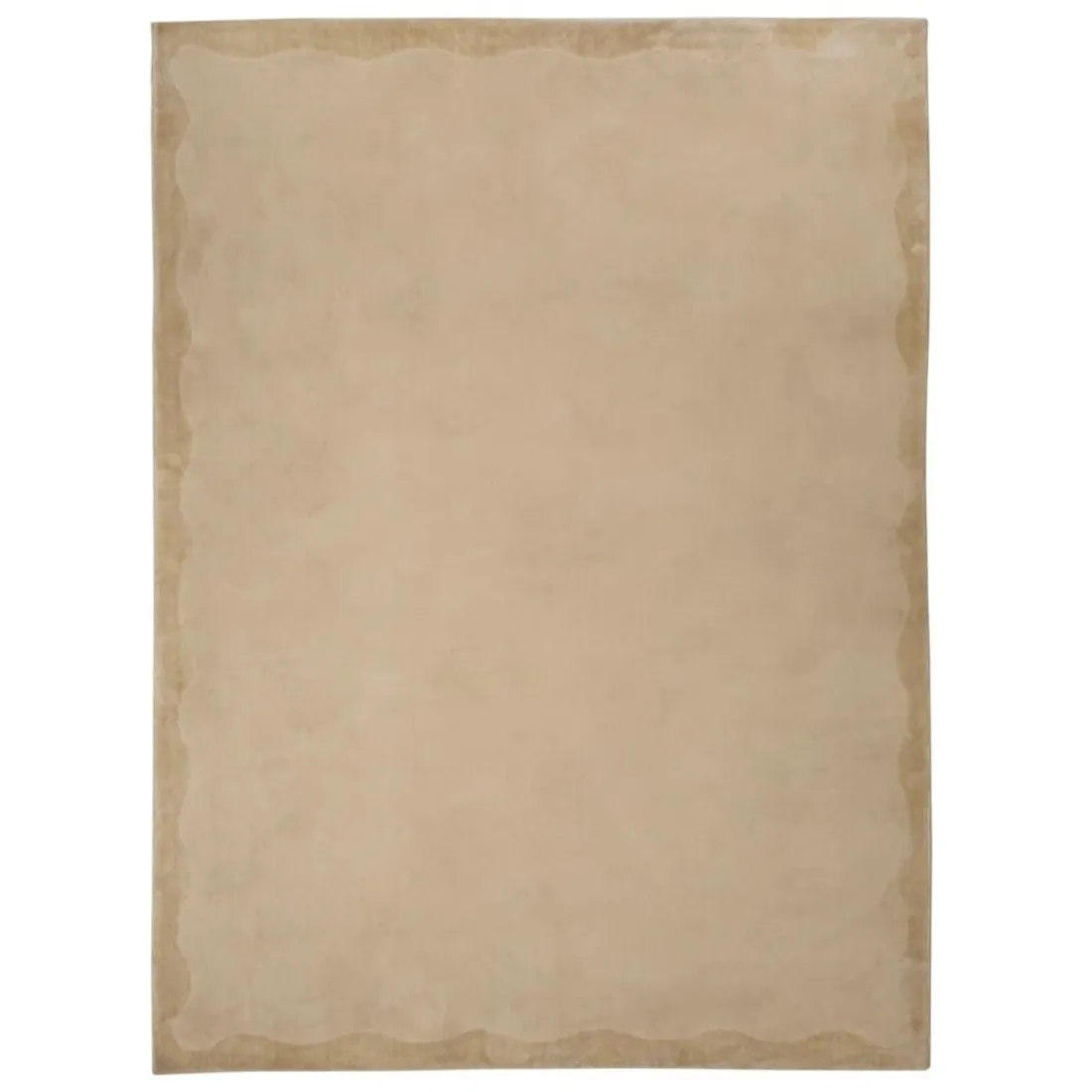 Tapis effet laine Cherry blanc chaud