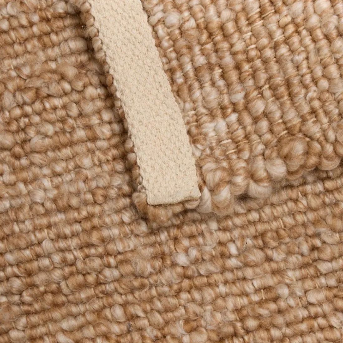 Tapis effet laine Volna camel