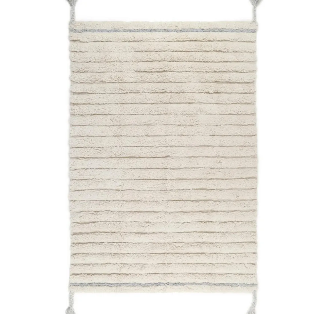 TAPIS EN COTON BLEU