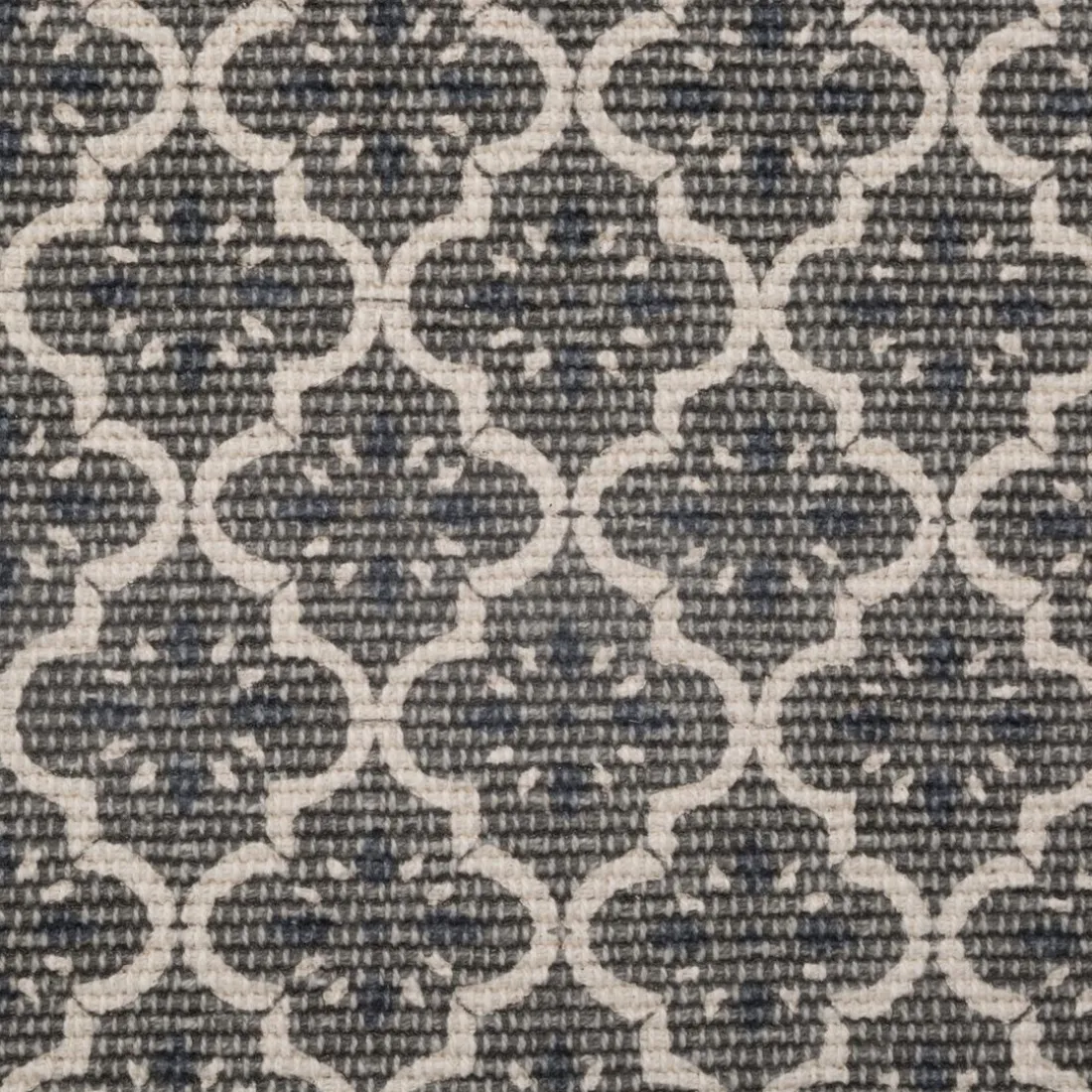 Tapis en Coton Imprimé Box Gris modèle D