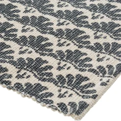 Tapis en Coton Imprimé Box Gris modèle B