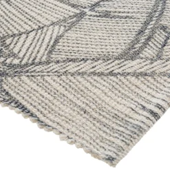 Tapis en Coton Imprimé Box Gris modèle B