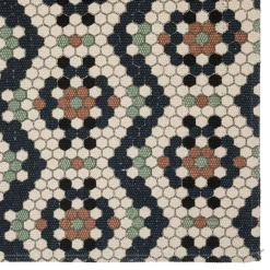 Tapis en coton imprimé 120x170 cm café