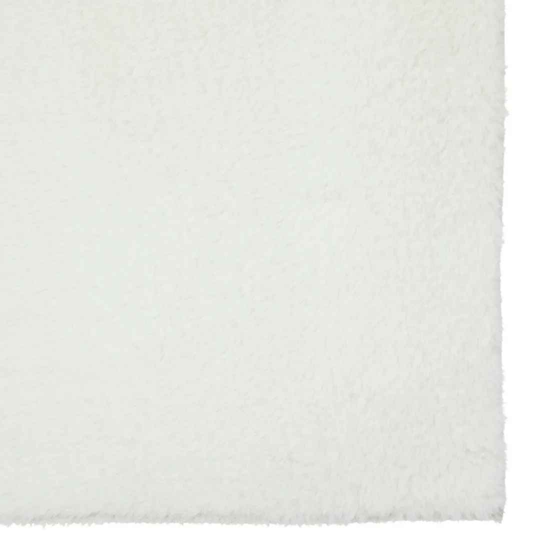 Tapis en fausse fourrure blanc