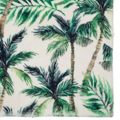 Tapis en fausse fourrure tropicale