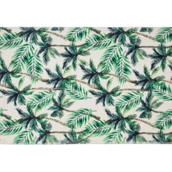 Tapis en fausse fourrure tropicale