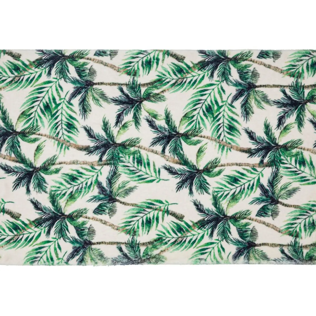 Tapis en fausse fourrure tropicale